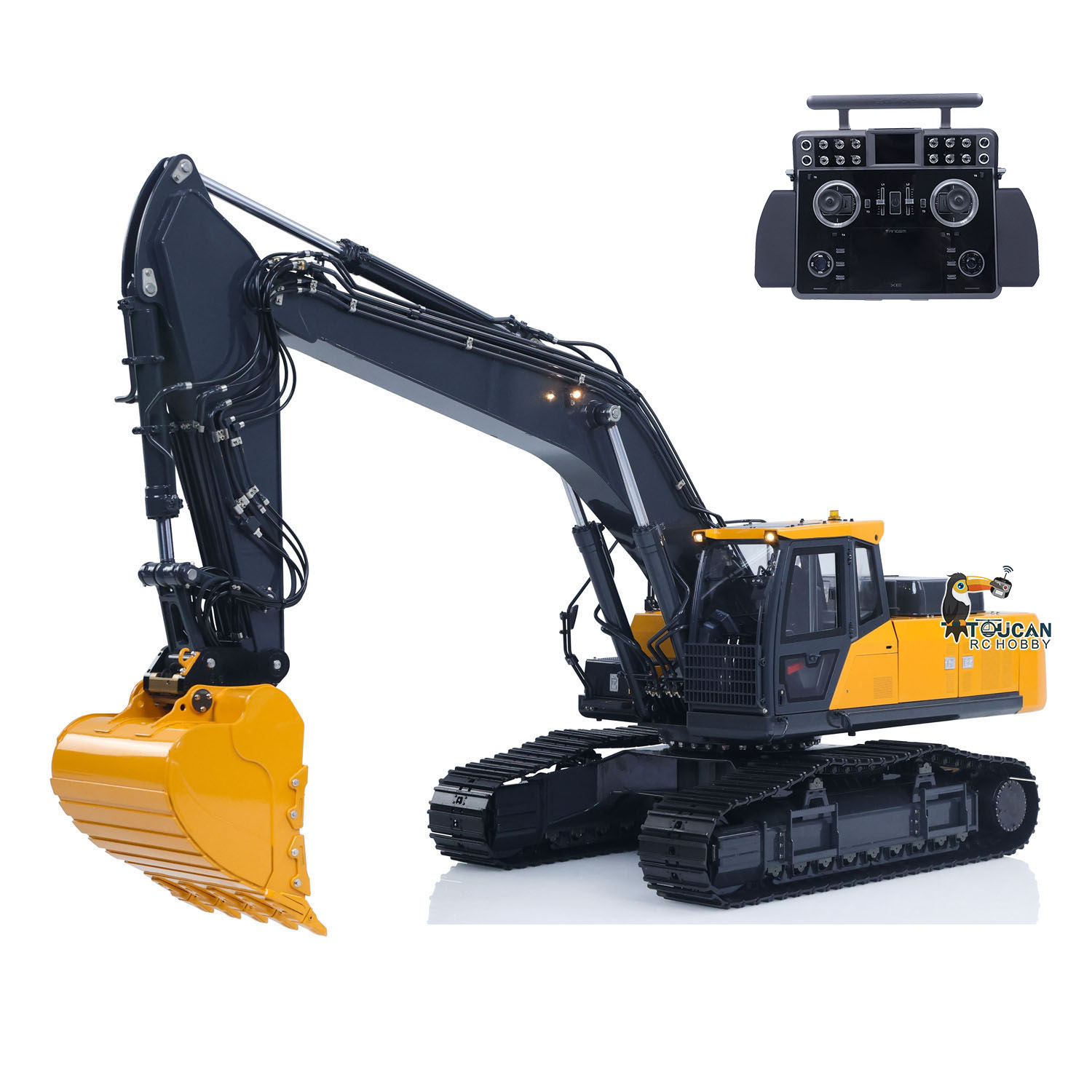 Rc Excavator Hobby - 1/14 Metal E400 SFROG Radiografisch Bestuurbare