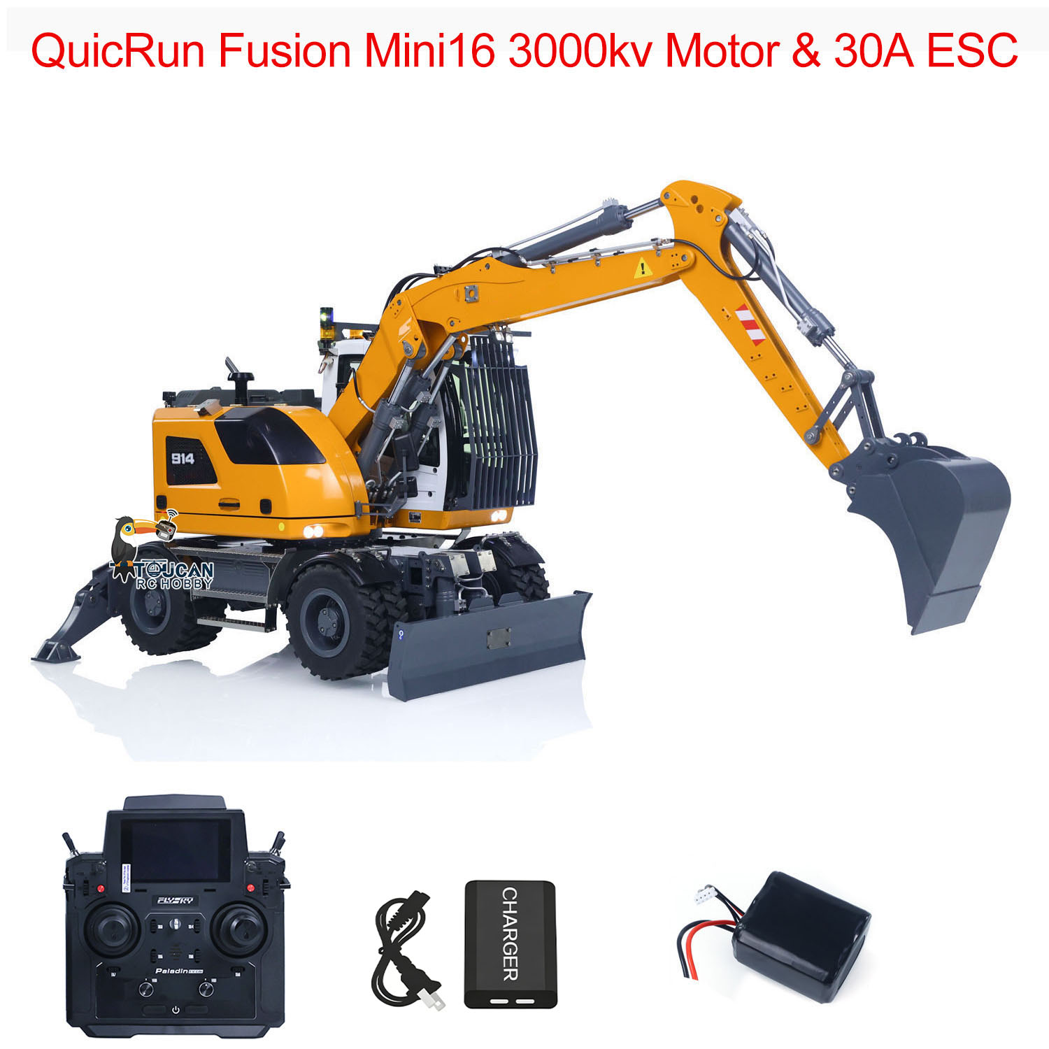 Rc Excavator Hobby - RTR 1/14 RC Hydraulische Graafmachine LR914