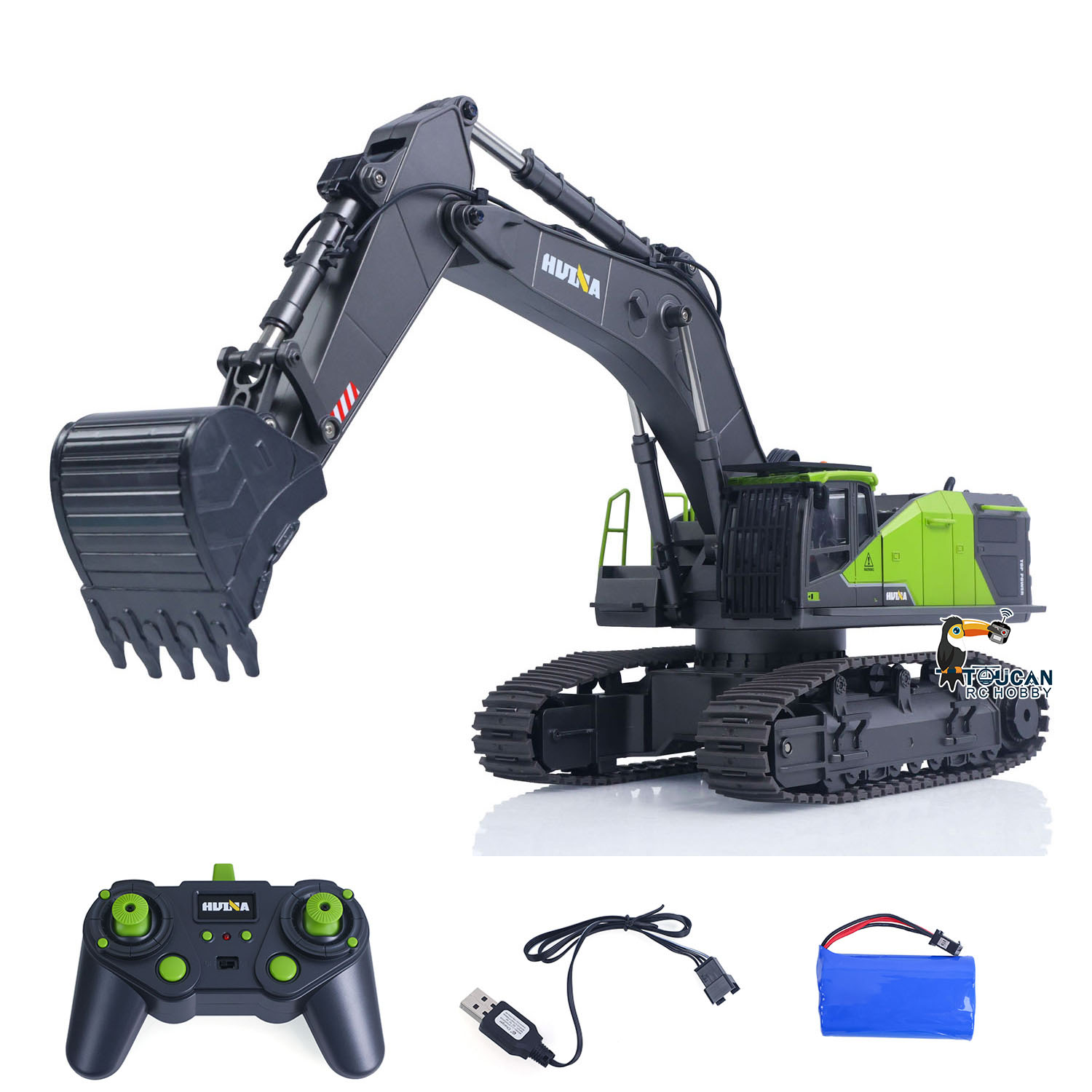 US Stock Toys HUINA 1/14 593 M - Rc Excavator Hobby recensie en prijs