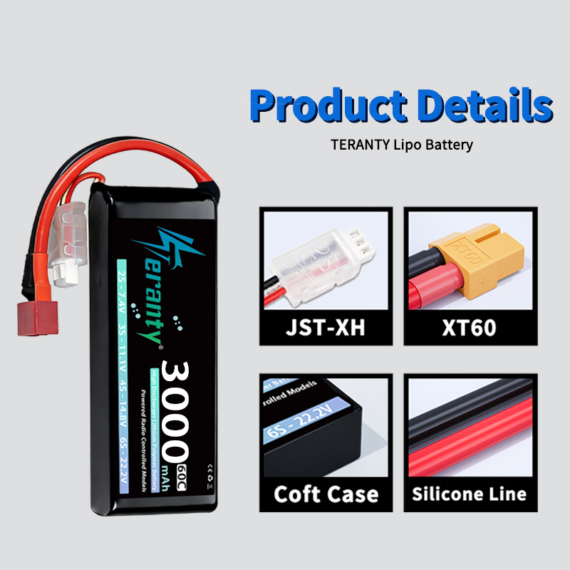 TERANTY 2S 3000mAh Lipo Batter - Rc Hobby Trucks recensie en prijs