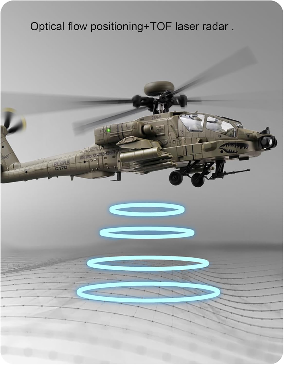 310MM 6CH C170 AH-64D RC Helik - Rc Hobby Grade Helicopter recensie en prijs