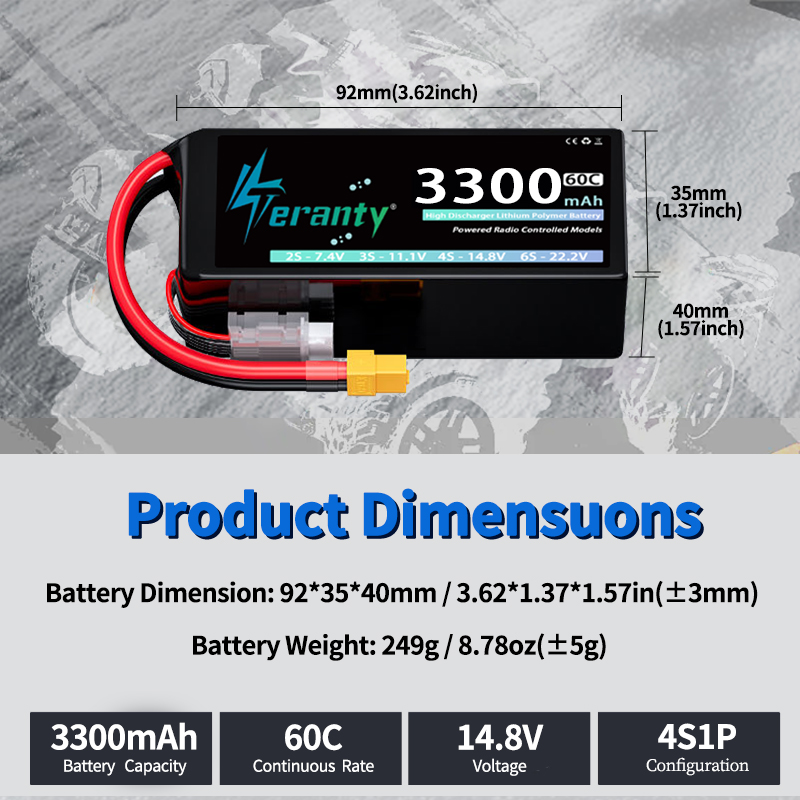TERANTY 4S 3300mAh Lipo Batter - Rc Truck Monster recensie en prijs