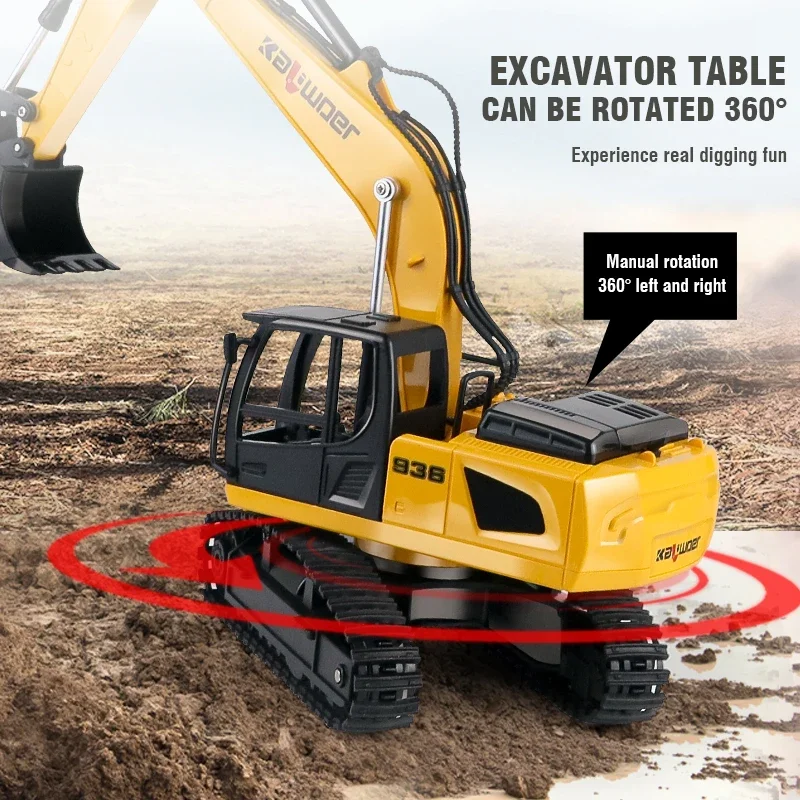 Huina Rc Graafmachine 1/24 9Ch - Rc Excavator Hobby recensie en prijs